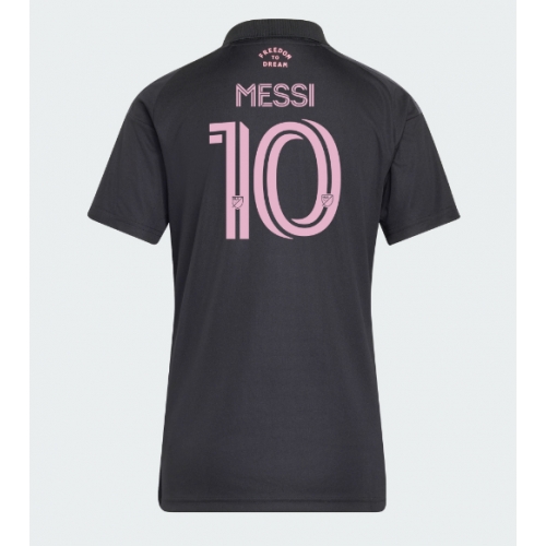 Inter Miami Lionel Messi #10 Maglia Gara Trasferta Repliche 2026-27 Donna Maniche Corte Inter Miami Lionel Messi #10 Maglia Gara Trasferta Repliche 2026-27 Donna Maniche Corte